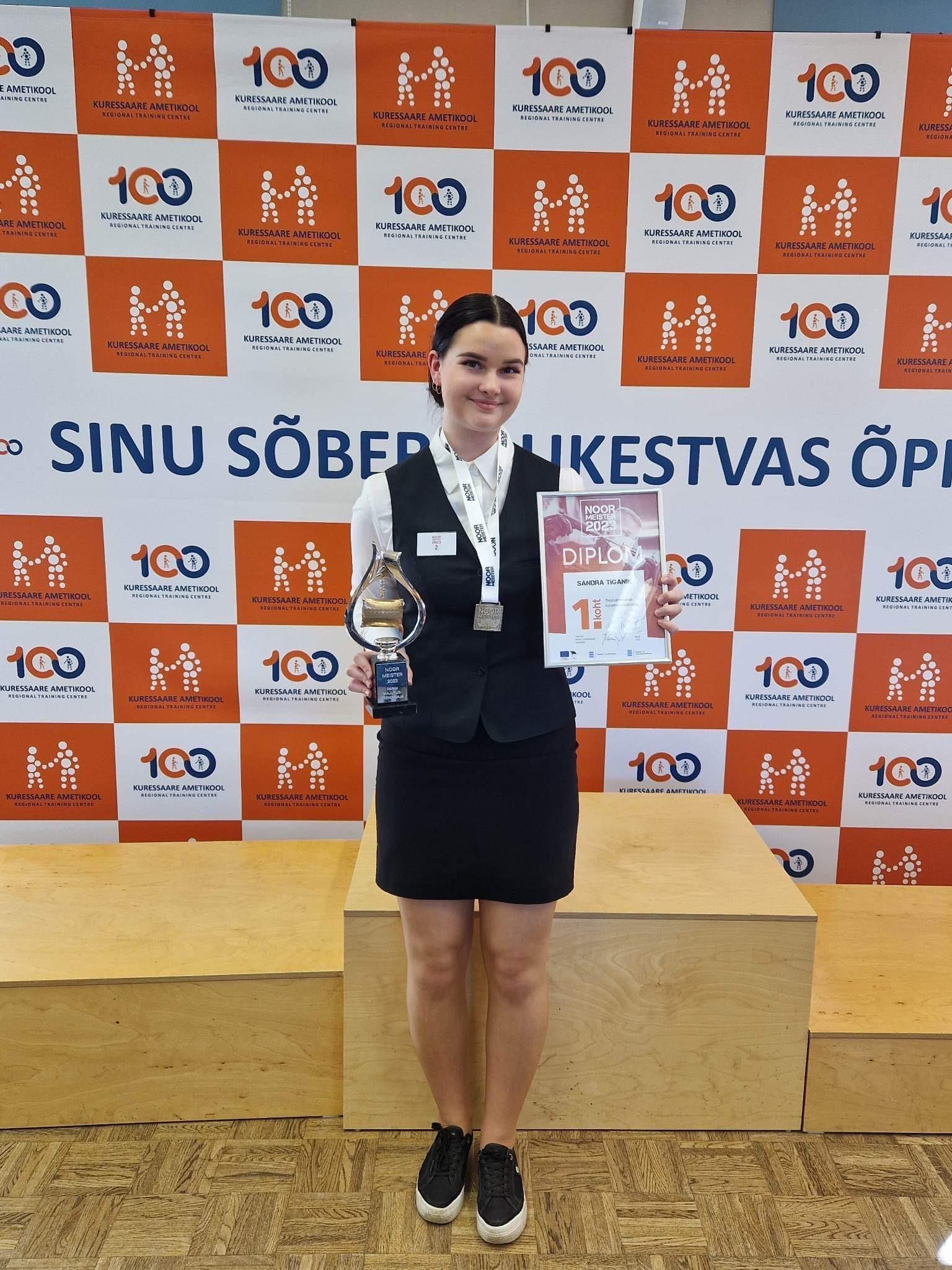 Noor Meister 2023 võitja Sandra Tiganik